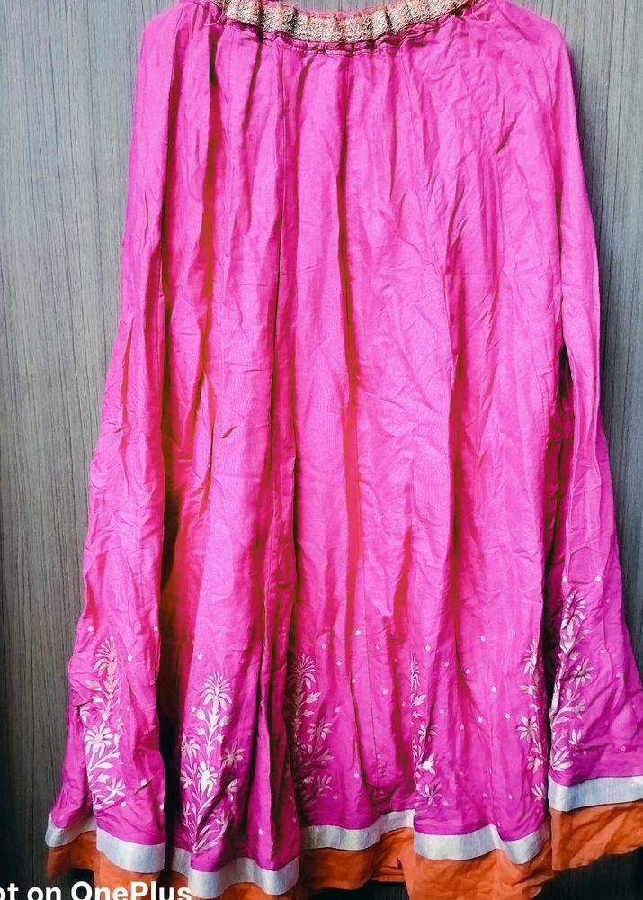 Pink Ethnic Skirt