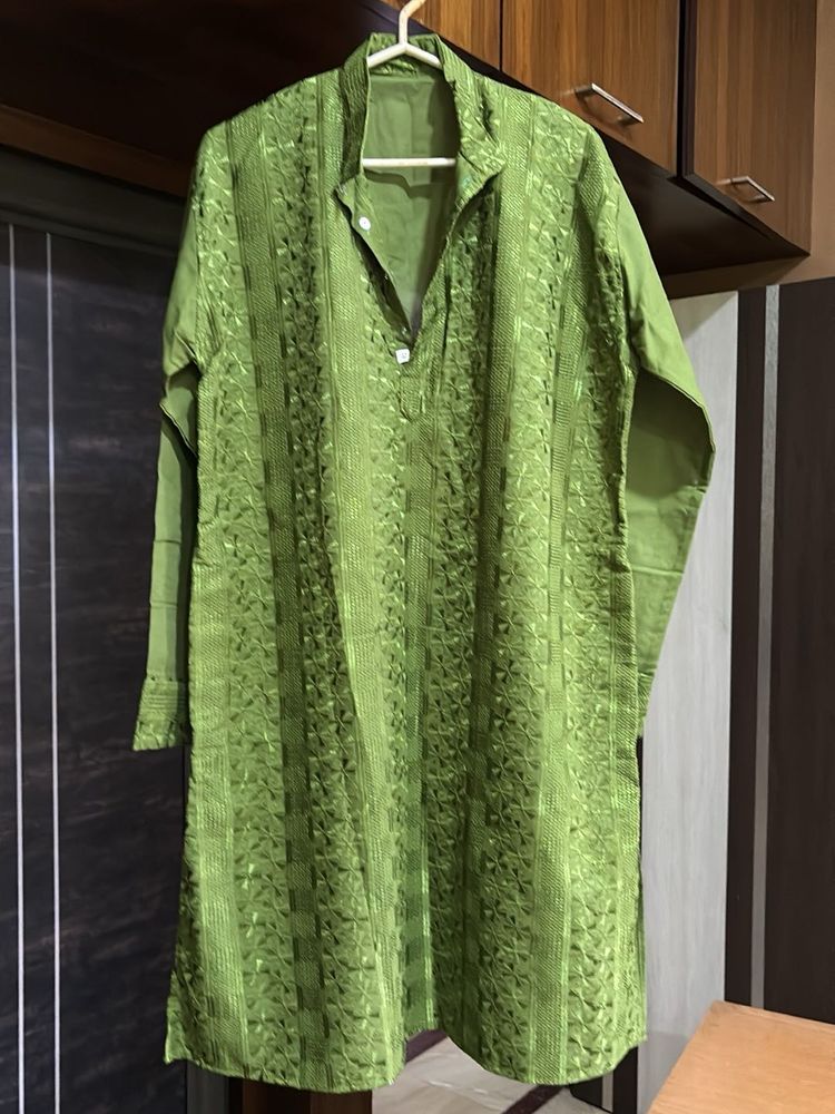 Green Ethnic Kurta