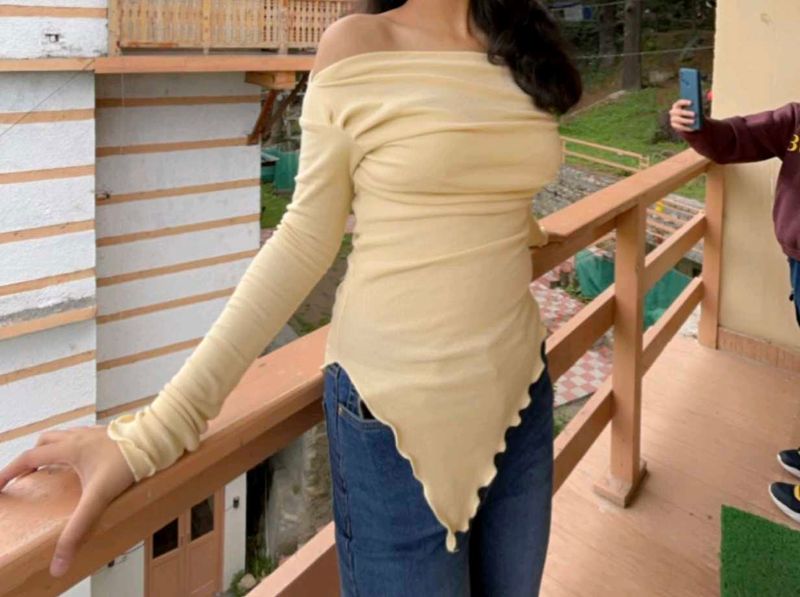 Off-Shoulder Asymmetrical Top