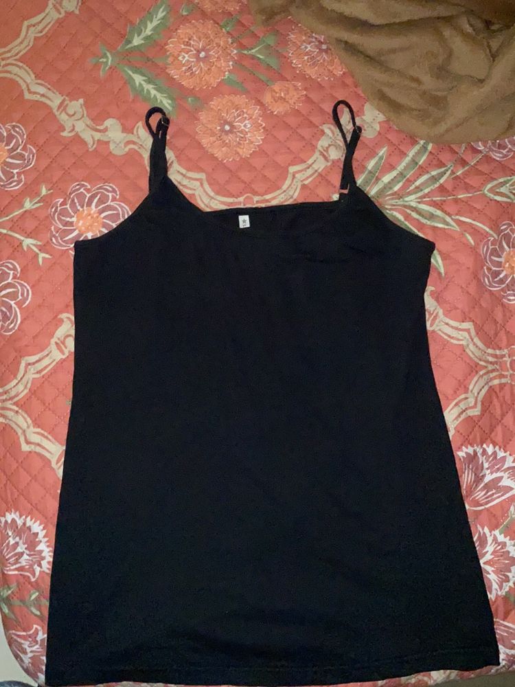 Camisole Black With Sleek Straps