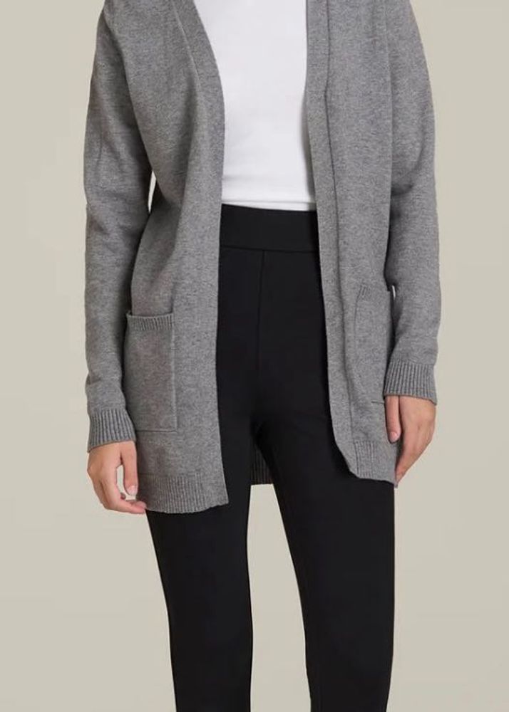 Gray Open Front Cardigan (item 42)