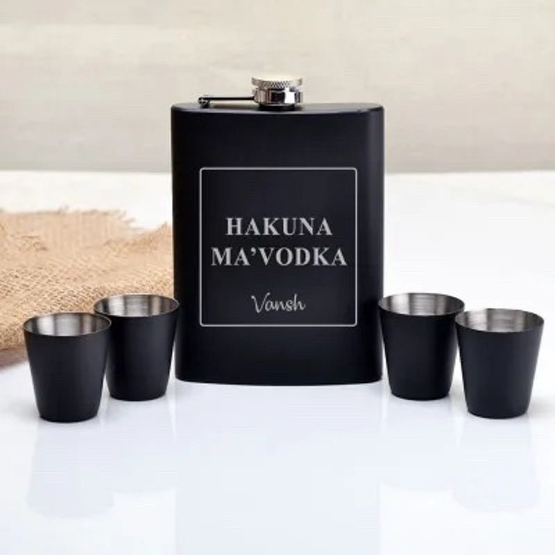 Hip Flask Gift Set with Box Packaging