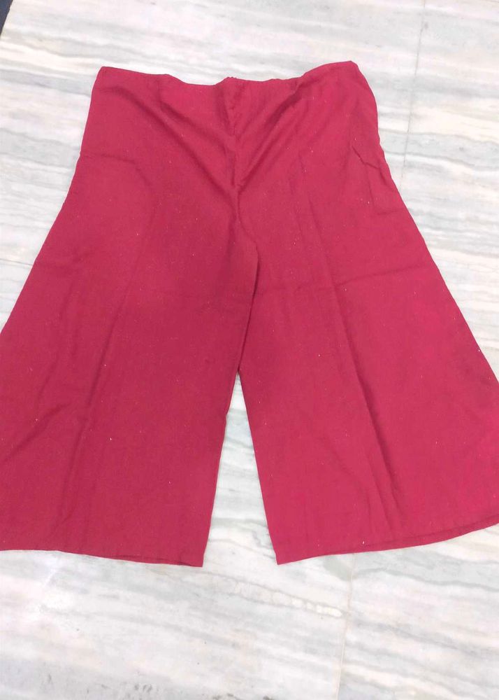 Plain Palazzo With Adjustable Dori..