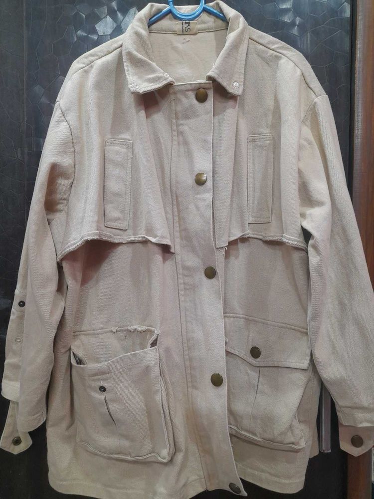 Beige Casual Jacket MEN|WOMEN