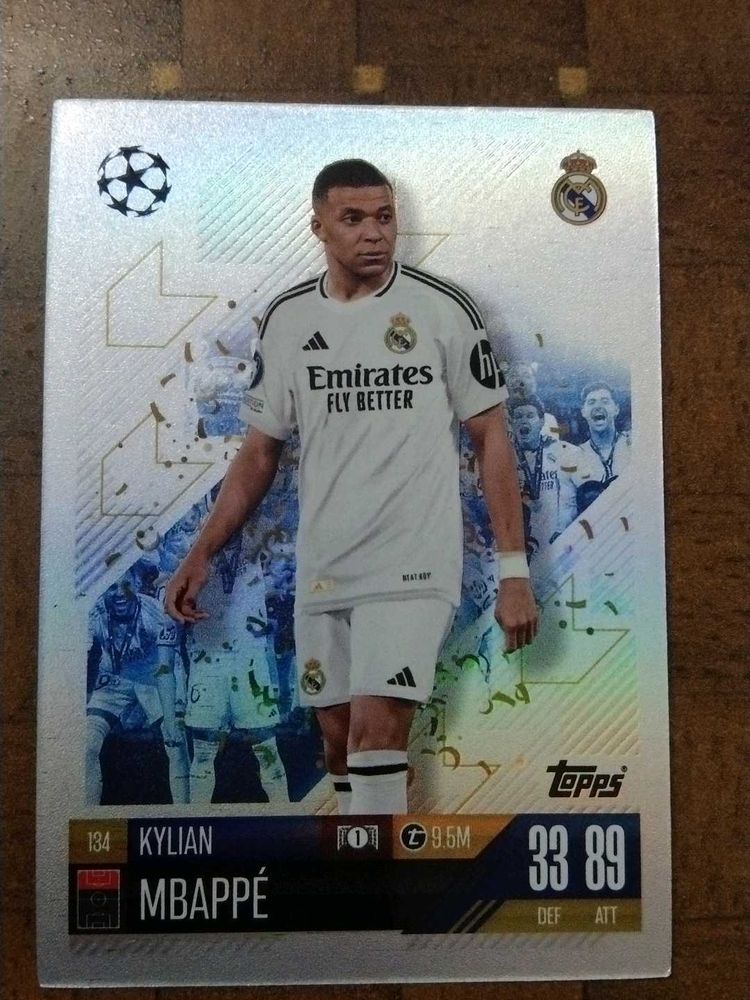 Kylian Mbappe Match Attax Card