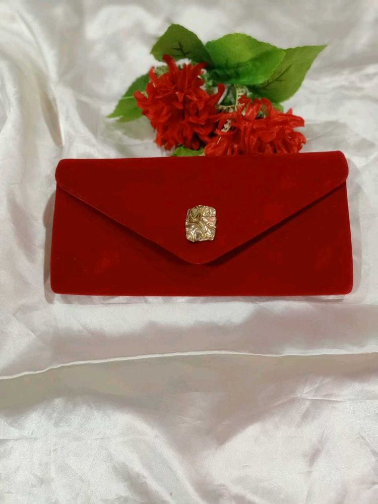 Red Velvet Clutch