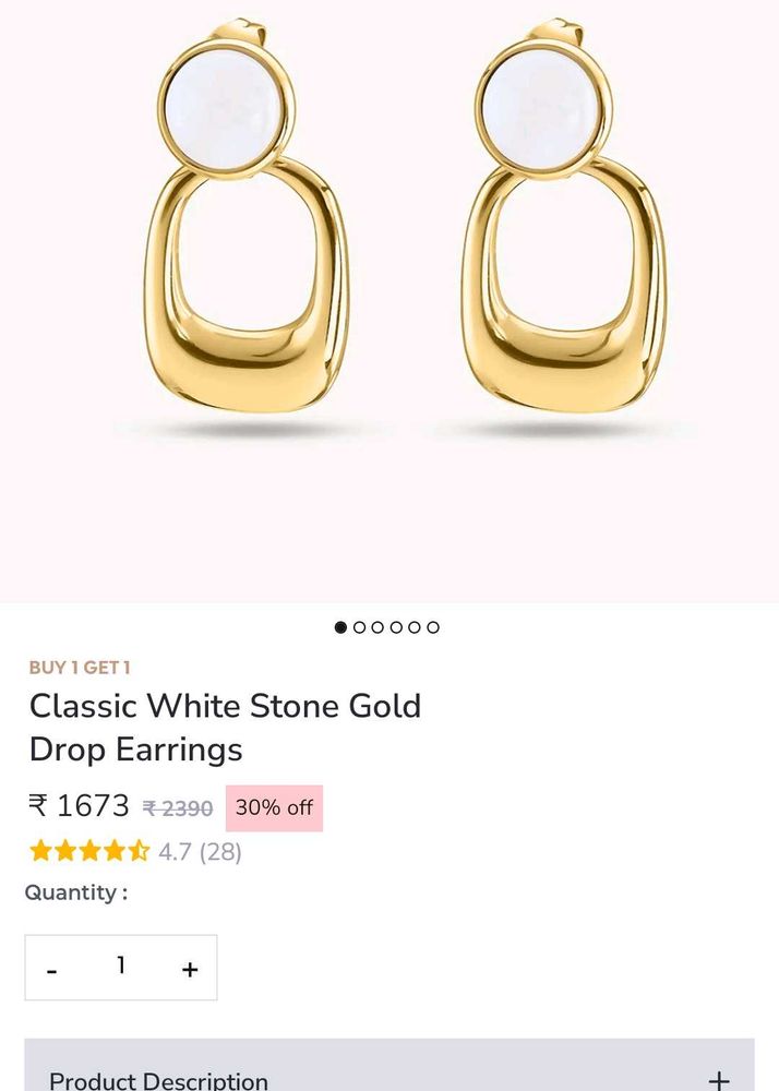 palmonas Gold Drop Earrings