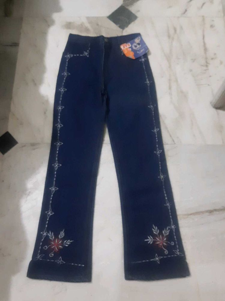 Embroidered New Bootcut Jeans