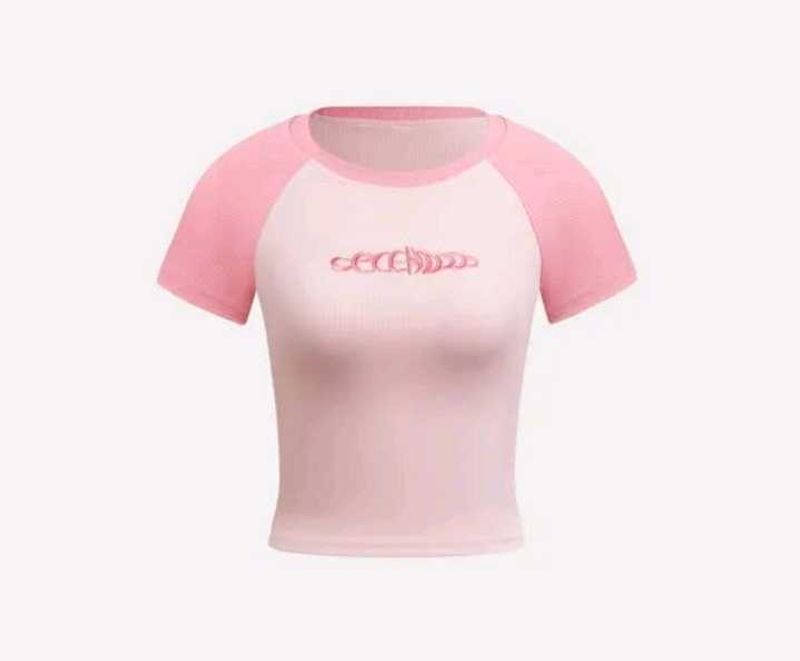 Y2k Savana Pink Fitted Top