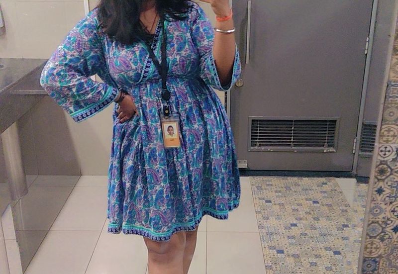 Boho Print Mini Dress