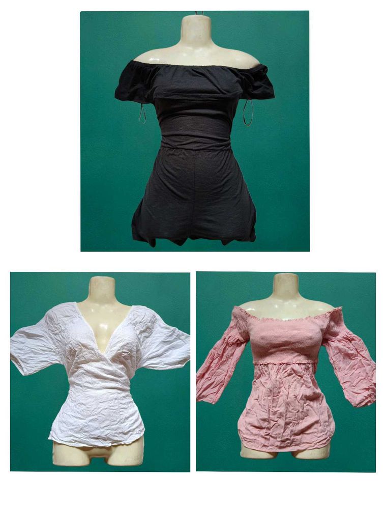 Combo Of 3 Trendy Plus-Size Tops