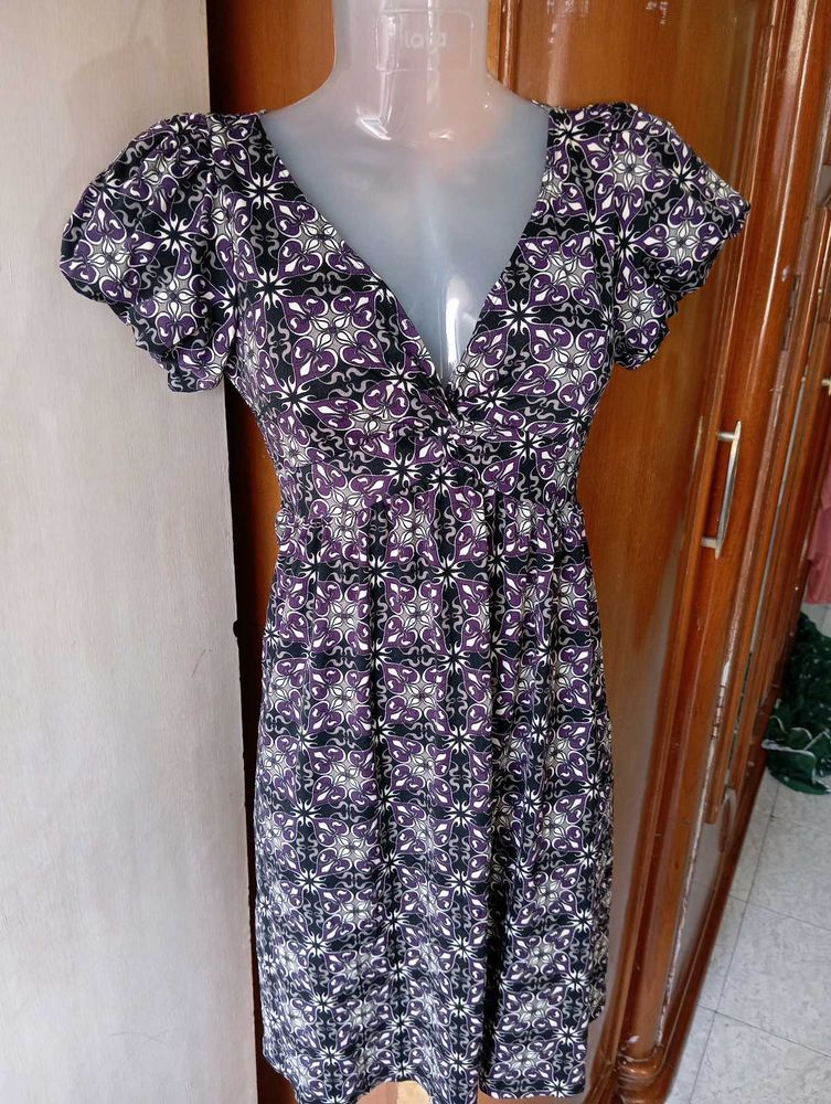 Patterned Mini Dress