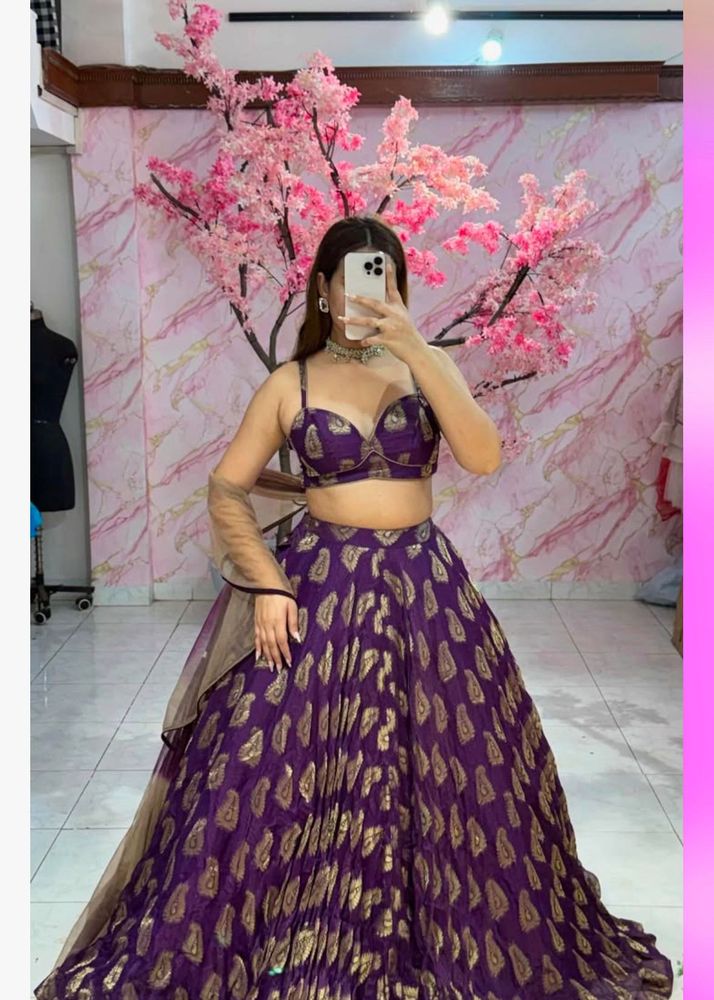 Purple Lehenga Choli Set