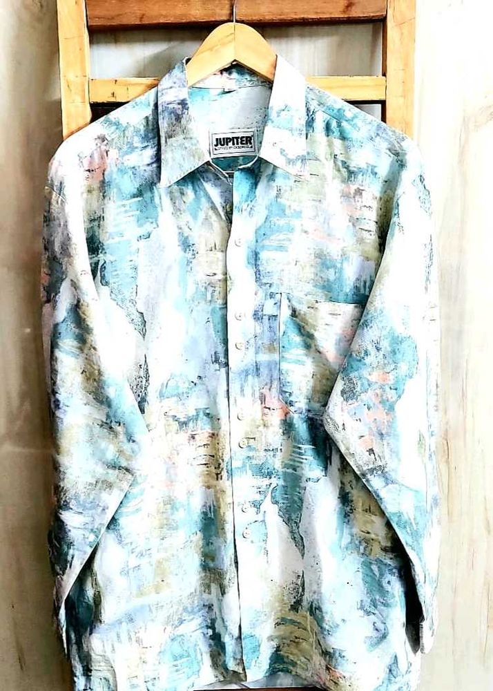 Jupiter Abstract Print Shirt Size-46