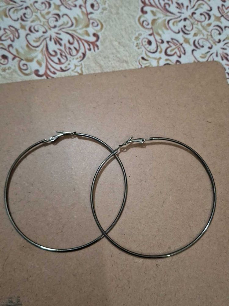 Silver Hoop Earrings