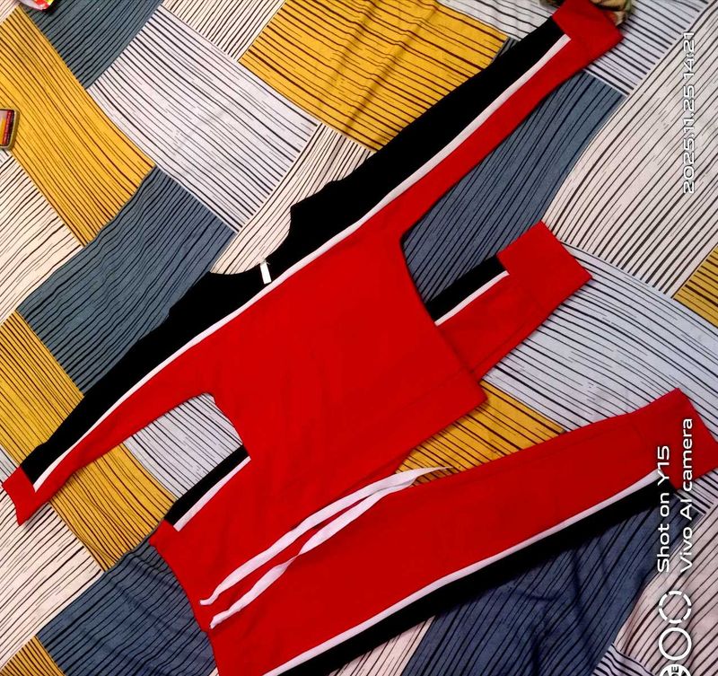 Red &amp; Black Co-ord Set