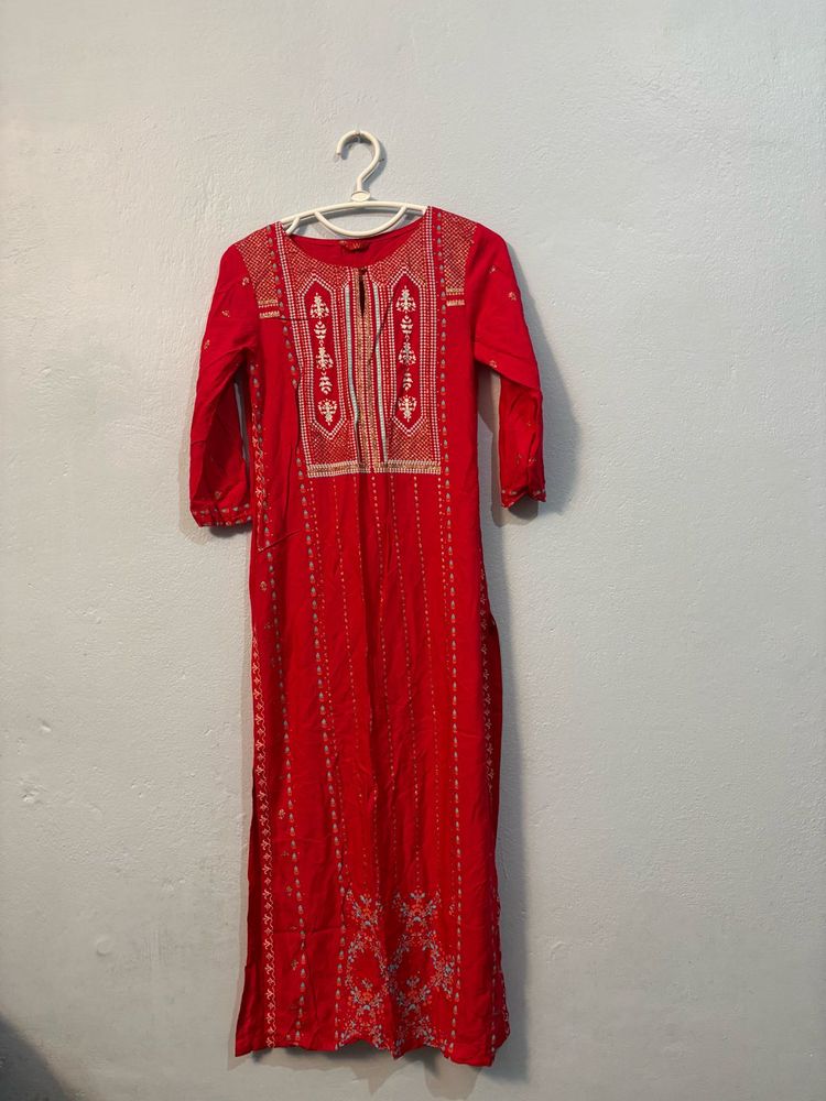 Red  Kurta from W