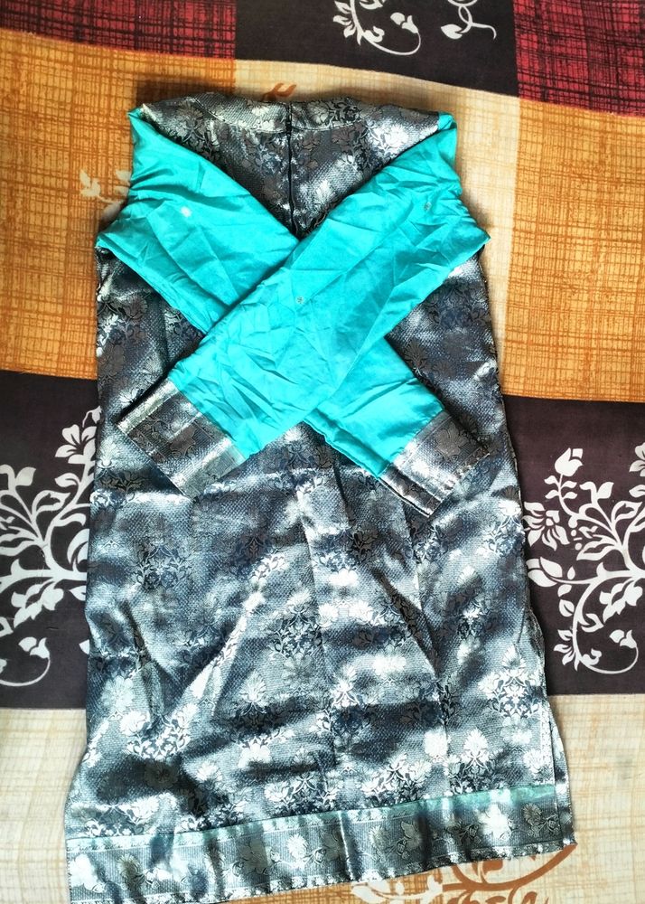 Traditional Kurti Made By Silk Saree