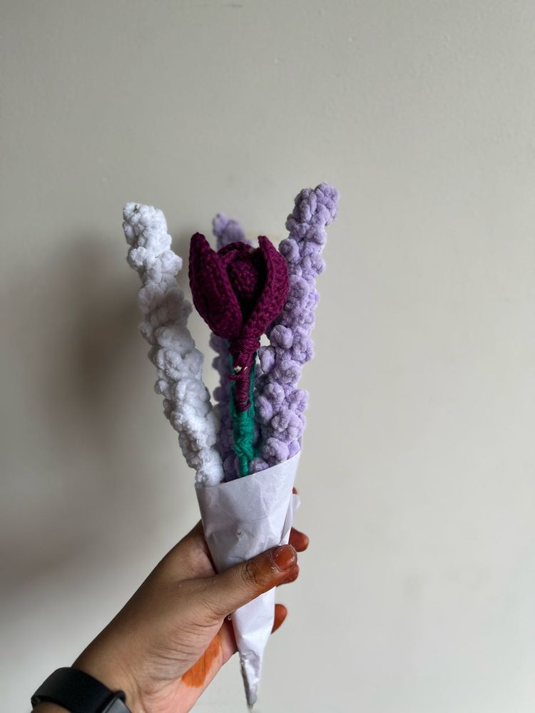 Handmade Crochet Flowers Can Be Used As Bouquet
