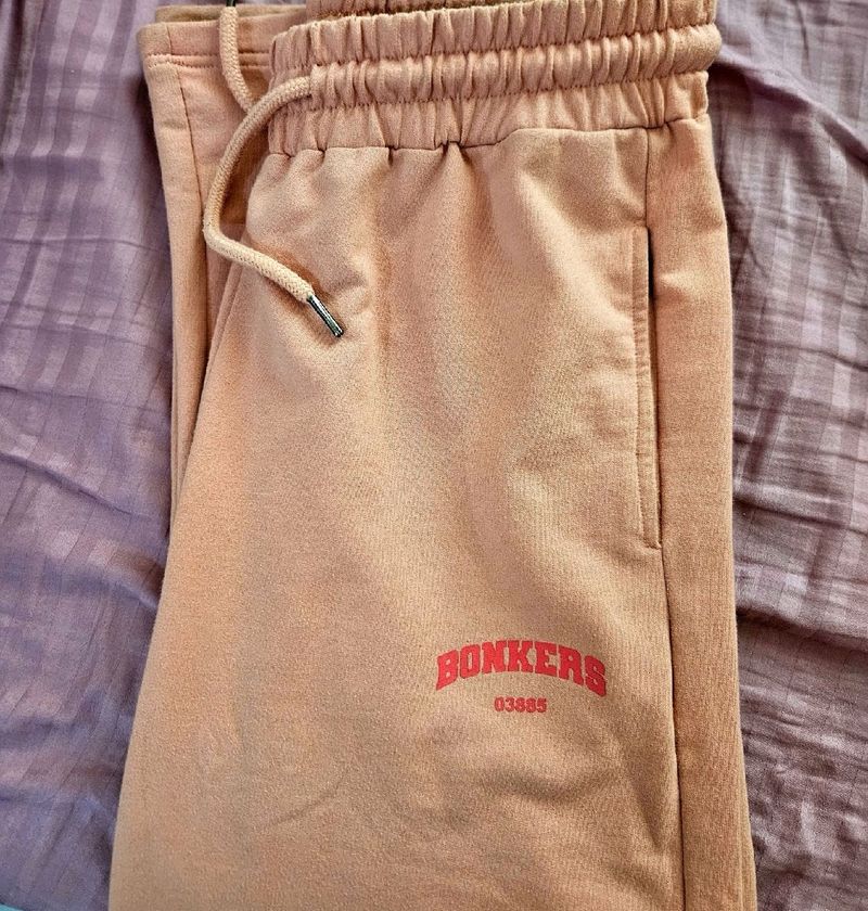 Bonkers Peach Color Track Pants
