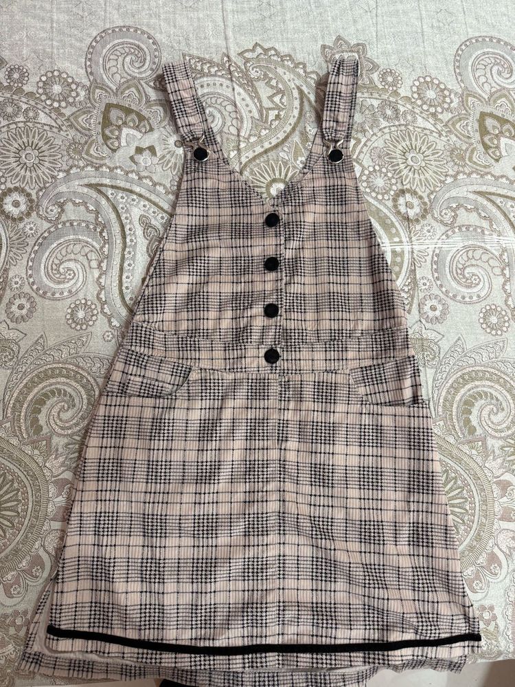 Cute Plaid Jumper Dress