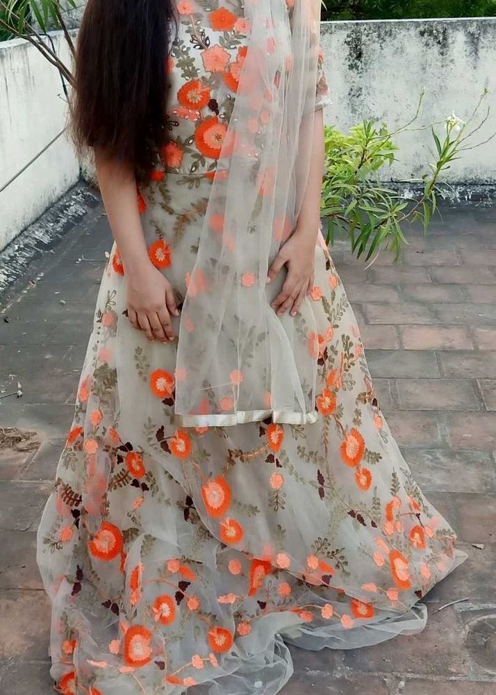 Embroidered Gown