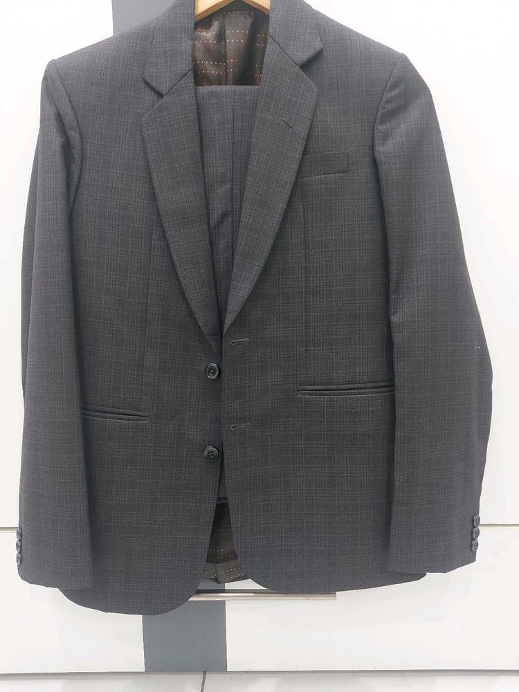 Checked Brown Suit