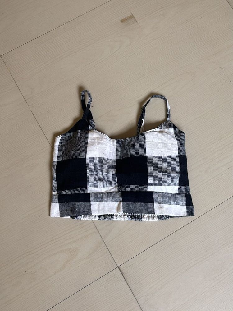 Gingham Crop Top