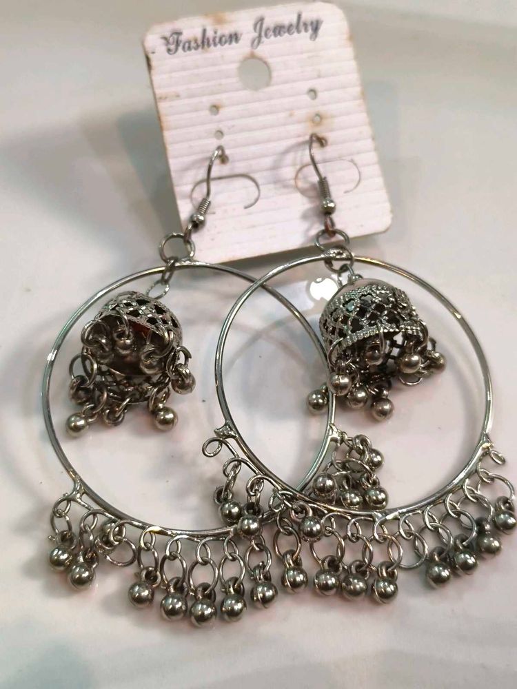 Hoop Jhumka Earrings