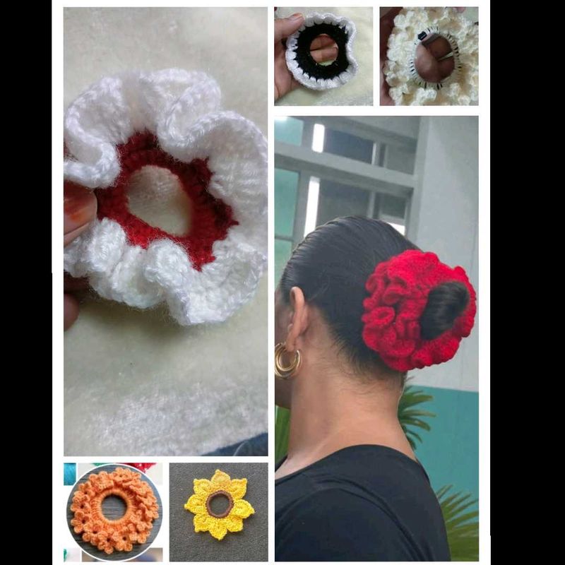 Crochet Scrunchie Hair Tie