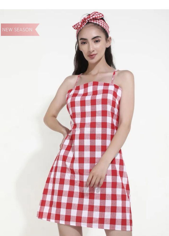 Red And White Dress 👗