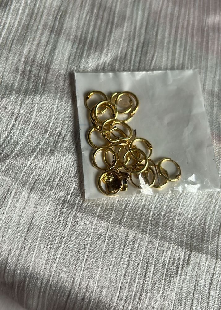 Mini Gold Hoop Earring Charms