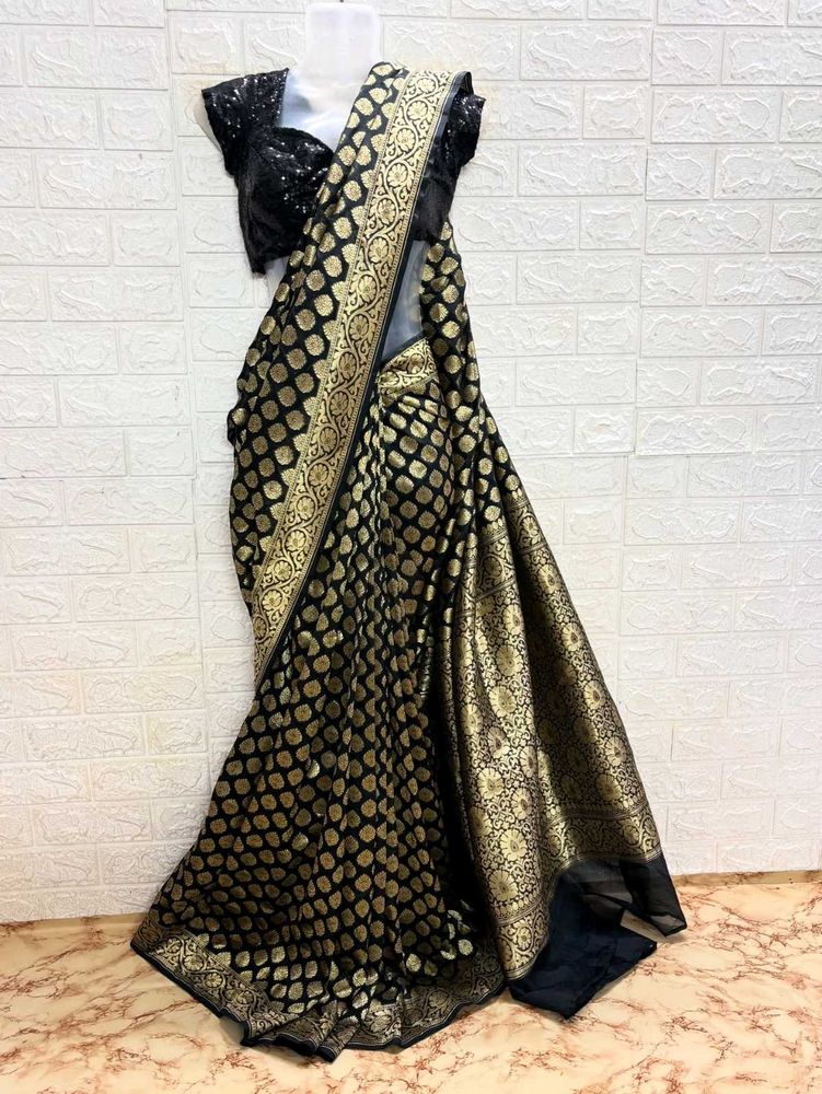 Black banarsi Saree