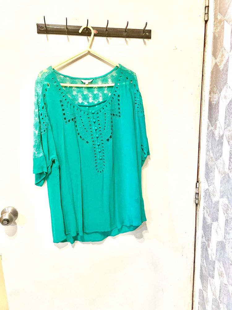 Cutwork Party Top