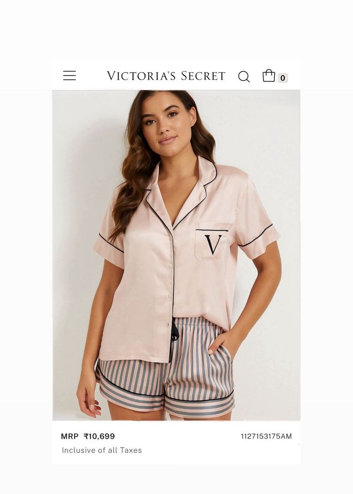 Victoria Secret Satin Pj Set of 2