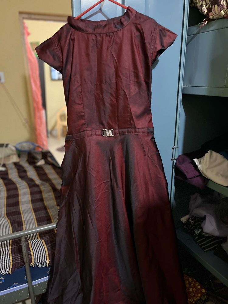 Elegant Maroon Dress