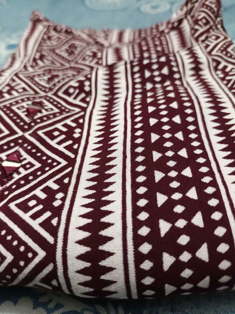 Maroon Kurta