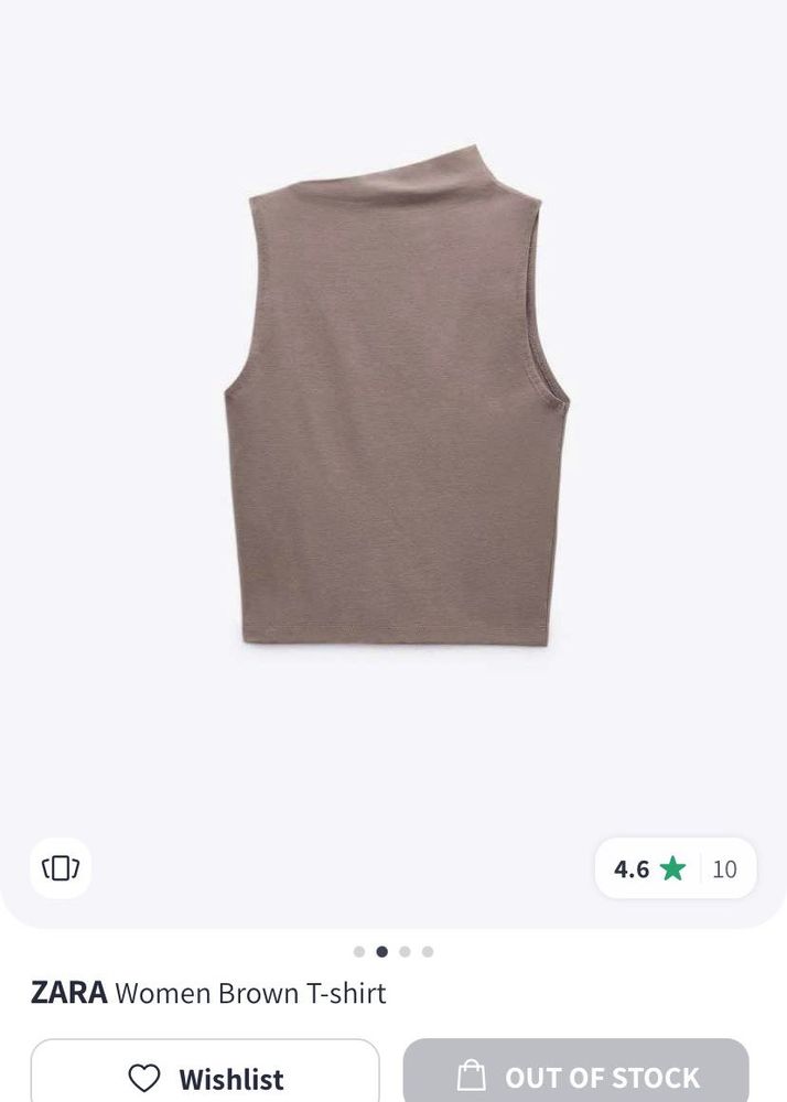 Zara Asymmetric Neck Top