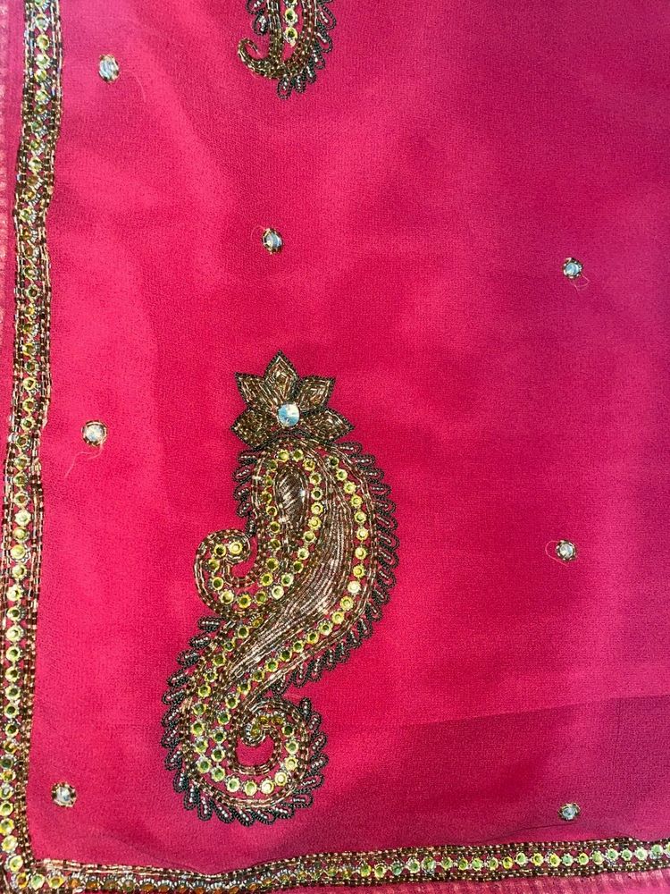 Saree With Stitch Blouse