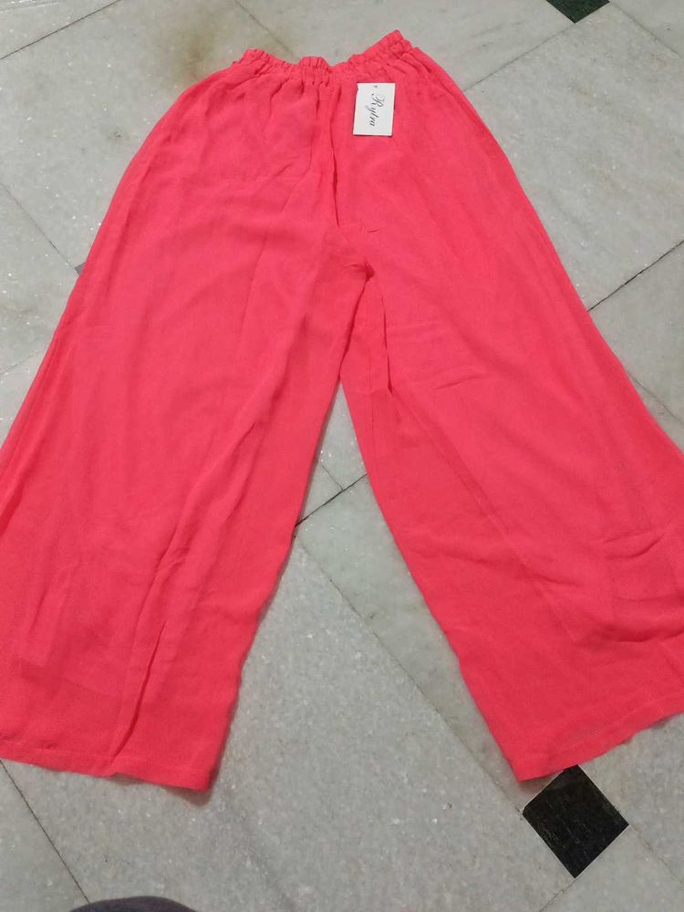 24 Size Coral Palazzo Pants