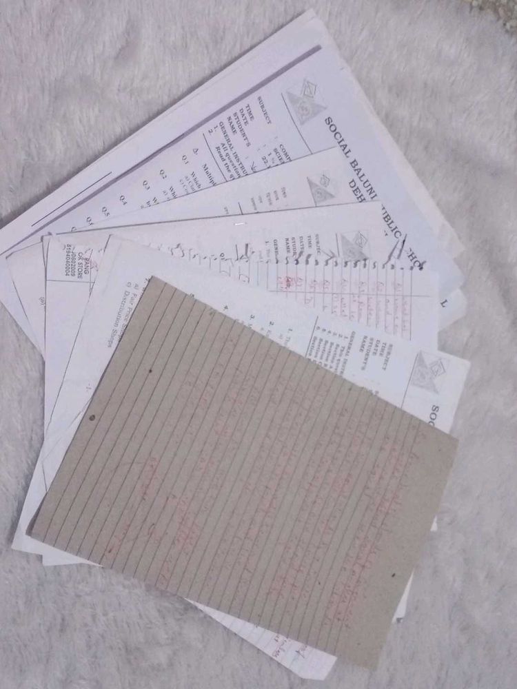 Class 9th Practice Paper