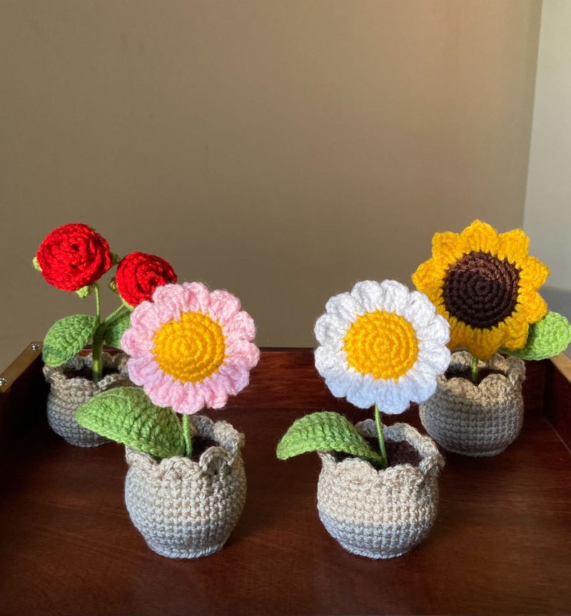Crochet Flower Pots