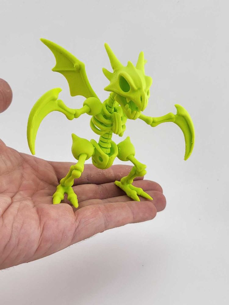 Scyther Pokemon Skeleton Figure kawaii 3d Printed