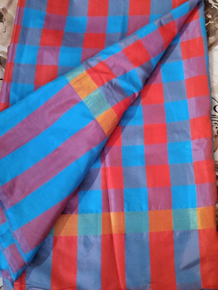 Checkered Pattern Saree