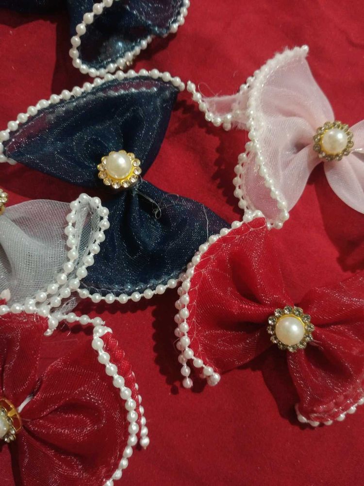 Pearl Embellished Bows