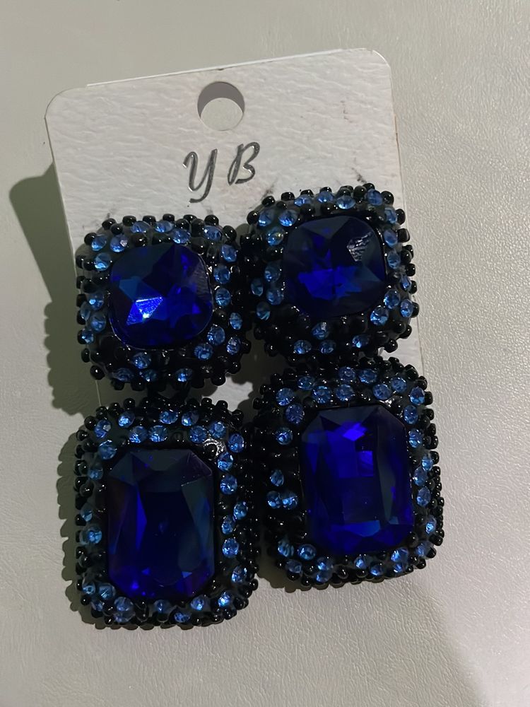 Beautiful Studded Crystal Earrings