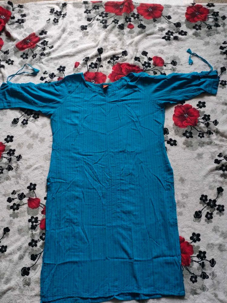 Colorful Lightblue Blue Kurta