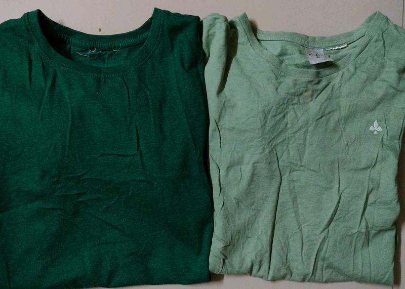 T-Shirt Bundle - Green Shades 2 In One