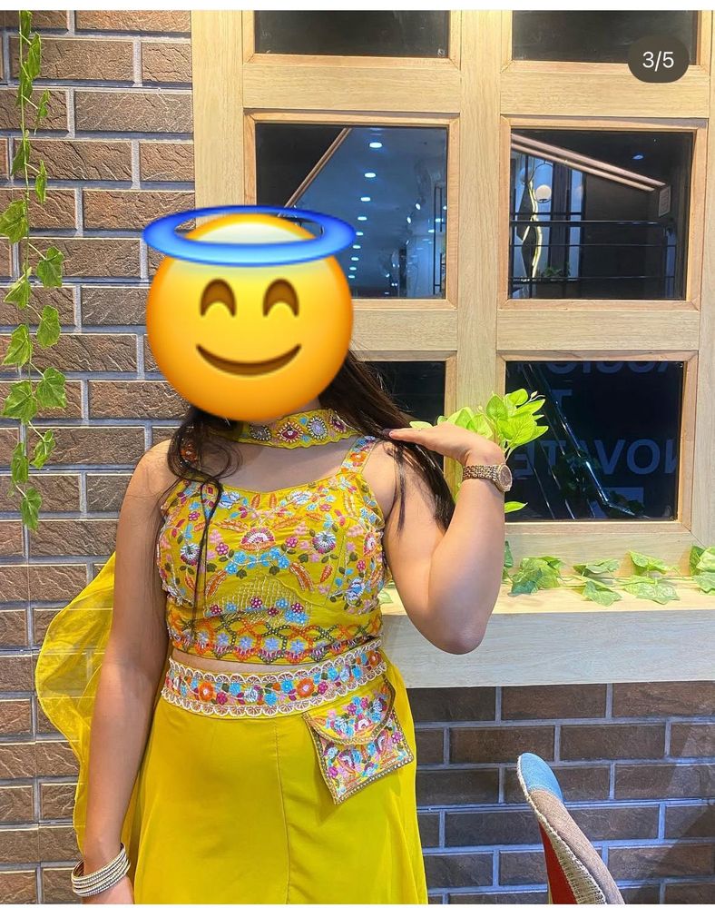 Charming Yellow Ethnic Dress Haldi