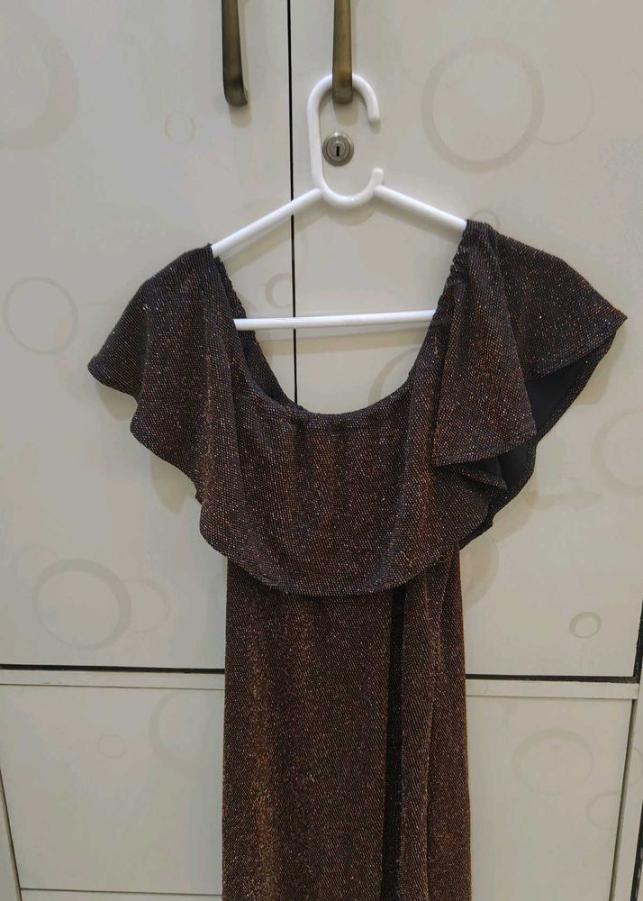 Sparkly Off-Shoulder Party Dress